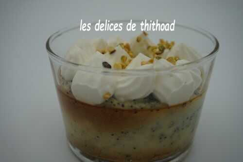 Clafoutis de kiwis au graines de pavot et sa chantilly