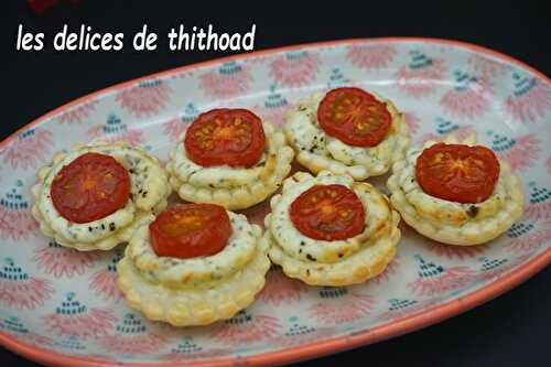 Mini-tartelettes tomates cerises et boursin