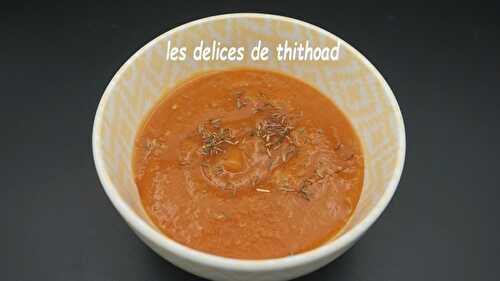 Soupe de fenouil, pomme de terre et tomates