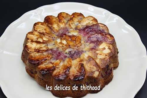 Gâteau moelleux framboises et amandes