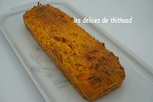 Cake au bacon et carottes