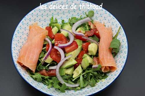 Salade de saumon tex mex (un jour, un livre, une gourmandise)