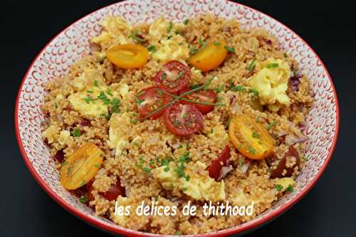 Taboulé piquant aux oeufs et tomates cerises