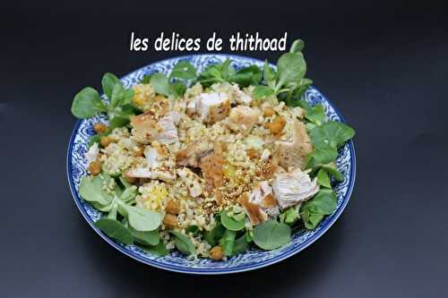 Salade orientale poulet et orange
