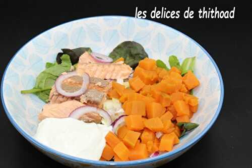 Salade de saumon à la patate douce