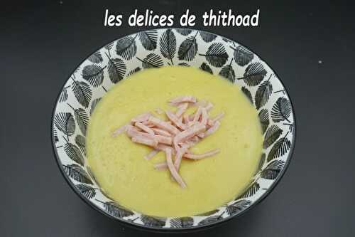 Velouté de fenouil et petits pois