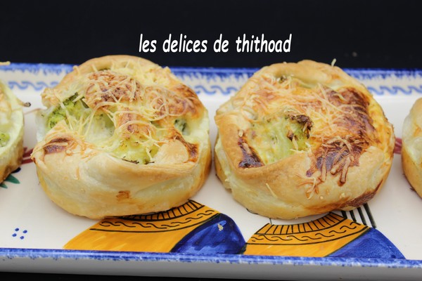 Paniers de brocoli et jambon