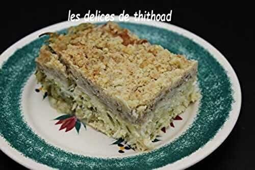 Crumble de cabillaud et courgettes