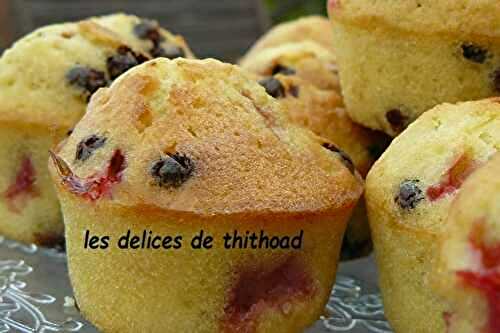 Mini muffins au fraises et chocolat