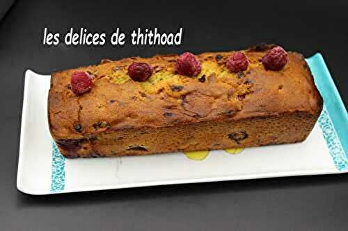 Cake aux framboises