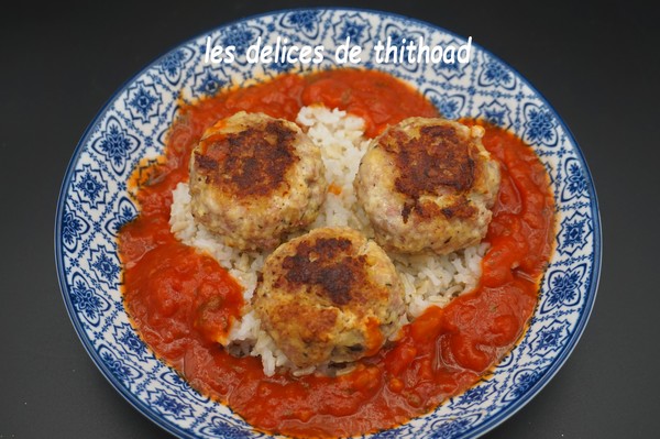 Boulettes de porc farcies à la mozzarella