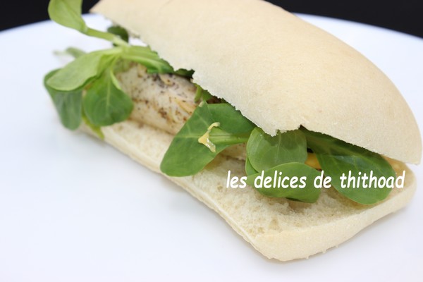 Panini au poulet et fromage