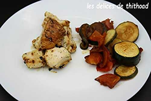 Poulet au citron cuisson barbecue