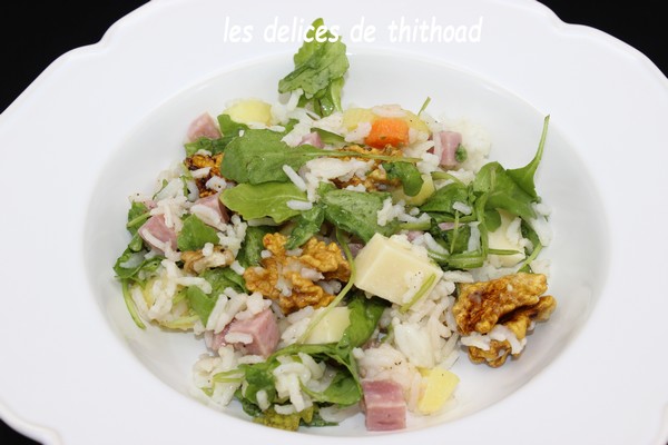 Salade de riz composée