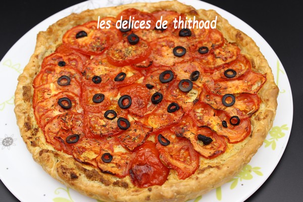 Tarte aux tomates et amandes