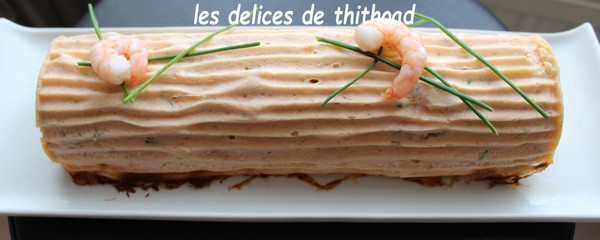 Bûche saumon et crevettes roses (CMUM)