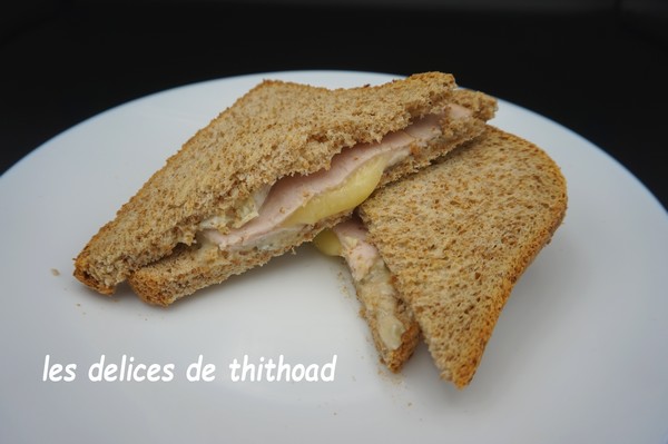 Croque jambon aux 3 fromages