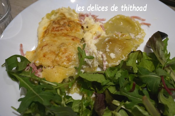 Gratin de Girasoli aux légumes et râpé de jambon