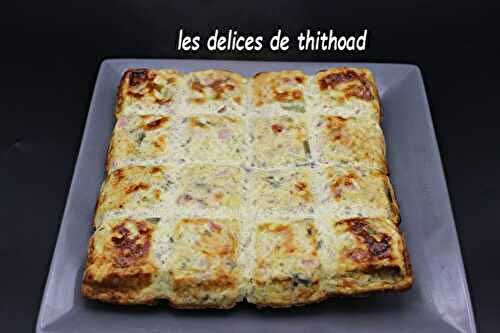 Croque quiche poireaux et jambon