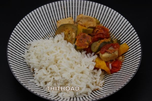 Poulet basquaise au cookéo à ma façon