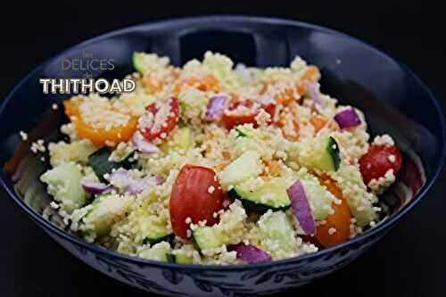 Salade de couscous au saumon fumé