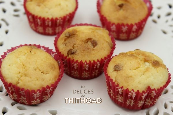 Muffins citron et chocolat blanc