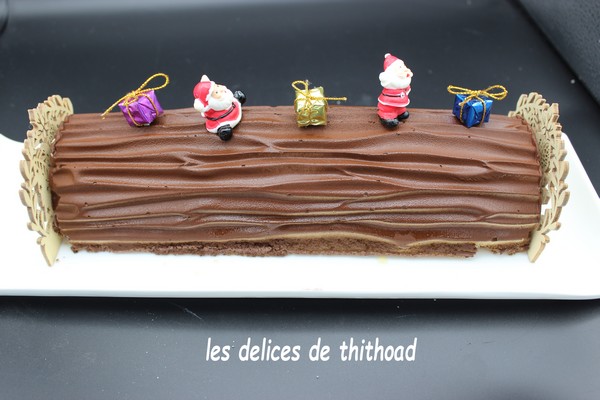 Bûche pommes et spéculoos (article du télégramme 2024)