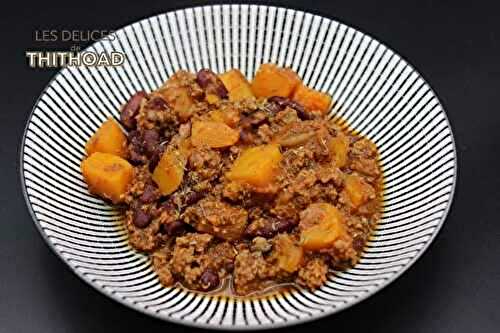 Chili de potiron et boeuf à la cannelle (cookéo)