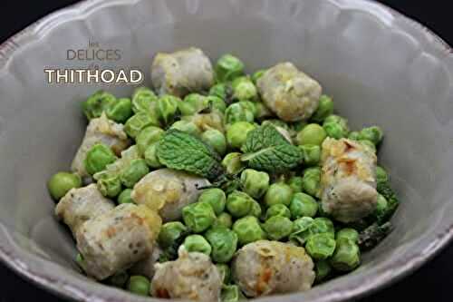 Petits pois aux chipos