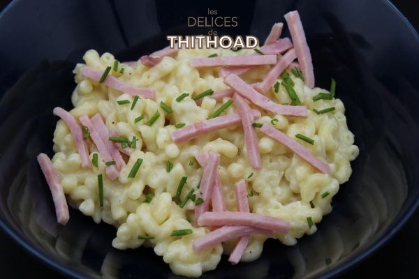 Risotto de coquillettes au jambon