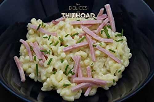 Risotto de coquillettes au jambon