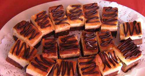 BARRES CARRÉS AU CHOCOLAT ET GÂTEAU AU FROMAGE