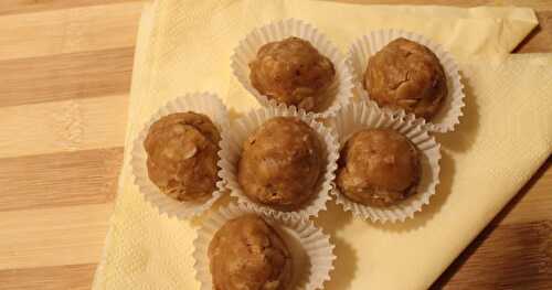 BOULETTES AU BEURRE DE PEANUT ET GRUAU