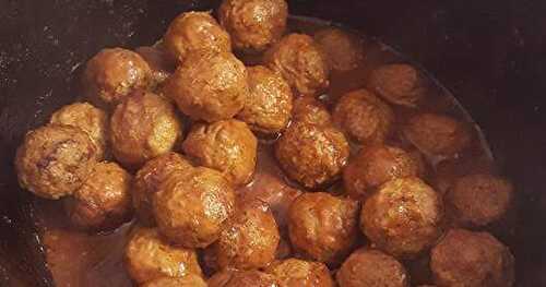 BOULETTES DE VIANDE À LA MIJOTEUSE