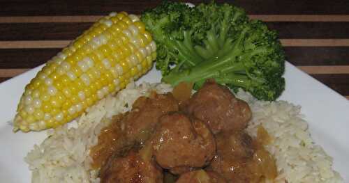 BOULETTES DE VIANDE AUX ANANAS