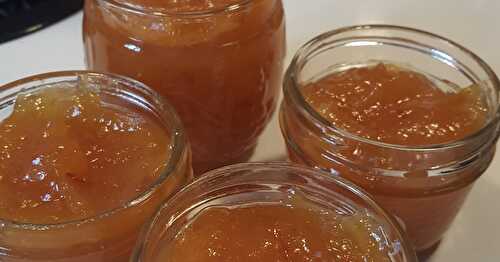 CONFITURE POMMES ET PÊCHES