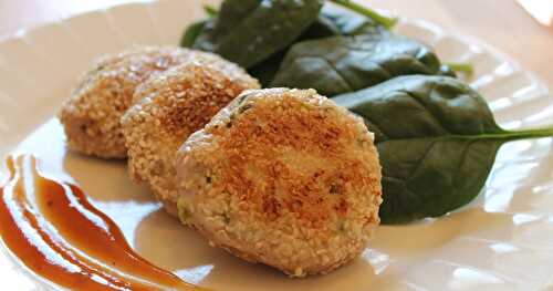 CROQUETTE DE PORC HACHÉ À LA SAUCE AUX PRUNES