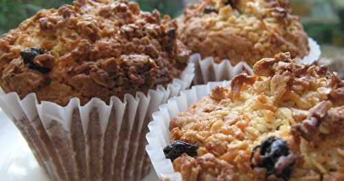 CUPCAKES À SAVEURS DE BISCUITS AVOINE ET RAISINS