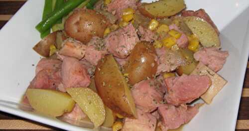 FRICASSÉE DE JAMBON ET PATATES