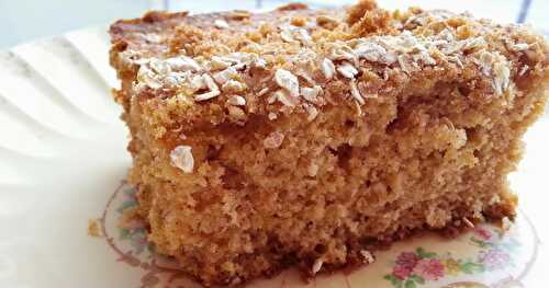 GÂTEAU À LA COMPOTE DE POMMES ET GRUAU