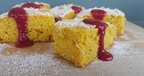 GÂTEAU À LA PATATE DOUCE ET NOIX DE COCO (BLENDER)