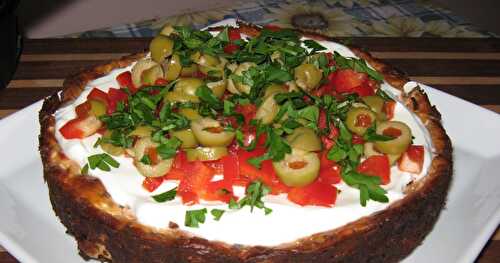 GÂTEAU AU FROMAGE SALSA (SALÉ)