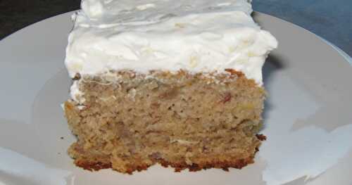 GÂTEAU AUX ANANAS, BANANES ET POMMES