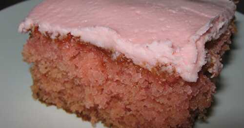 GÂTEAU ROSE (CANNEBERGES)