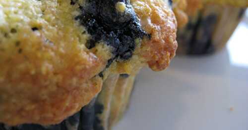 MUFFIN AUX BLEUETS ET FARINE DE MAÏS