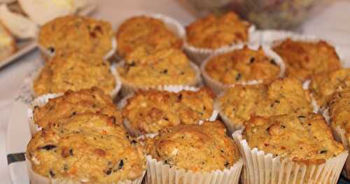 MUFFIN AUX CAROTTES ET FROMAGE DE CHÈVRE