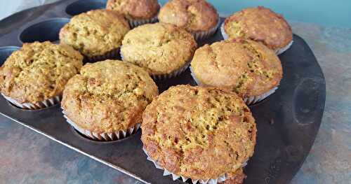 MUFFINS CAROTTES, DATTES ET ZUCCHINI (blender)