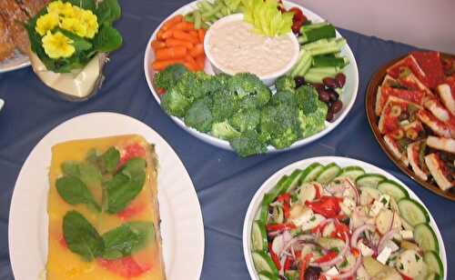 SALADE DE COEURS ET TERRINE À L'ORANGE