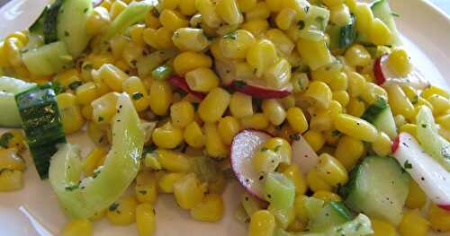 SALADE DE MAÏS CRÉMEUSE À LA MOUTARDE DE DIJON