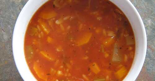 SOUPE TOMATES ET RIZ